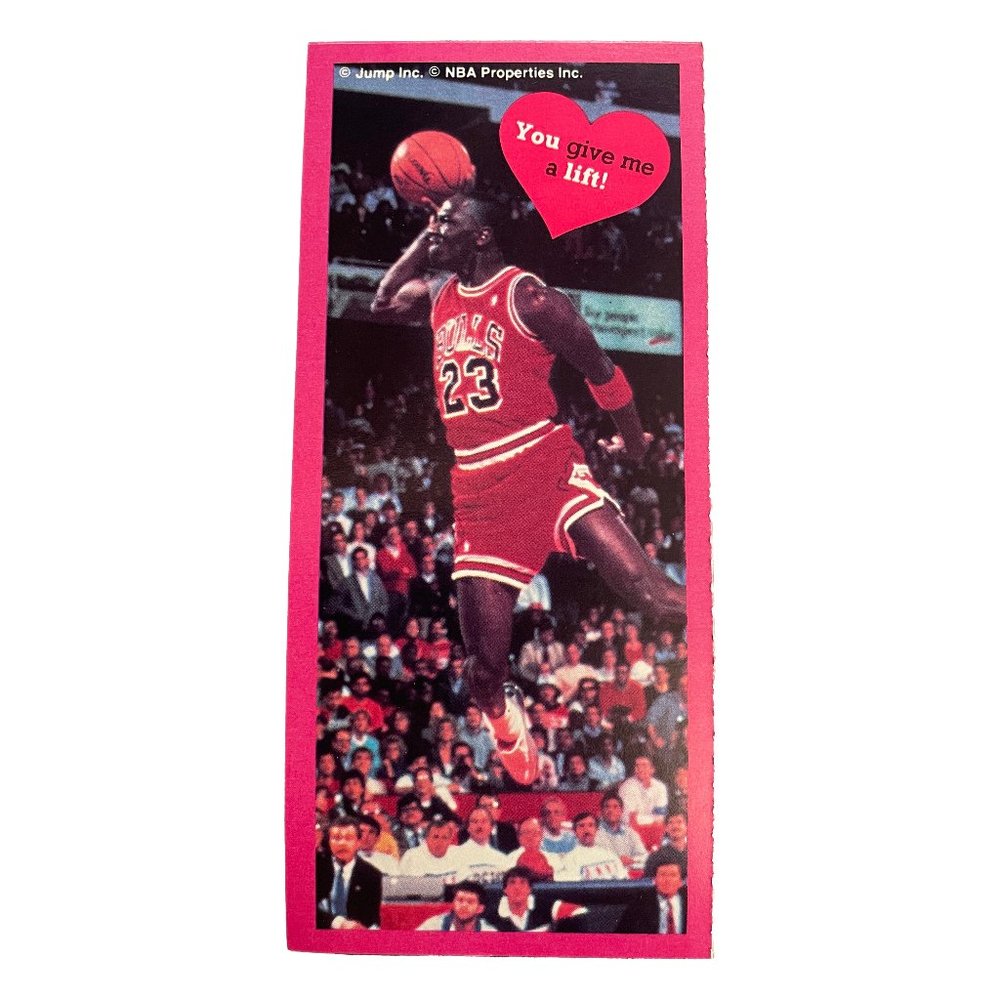 Vintage Michael Jordan Valentine From 1990s You Give Me A Lift